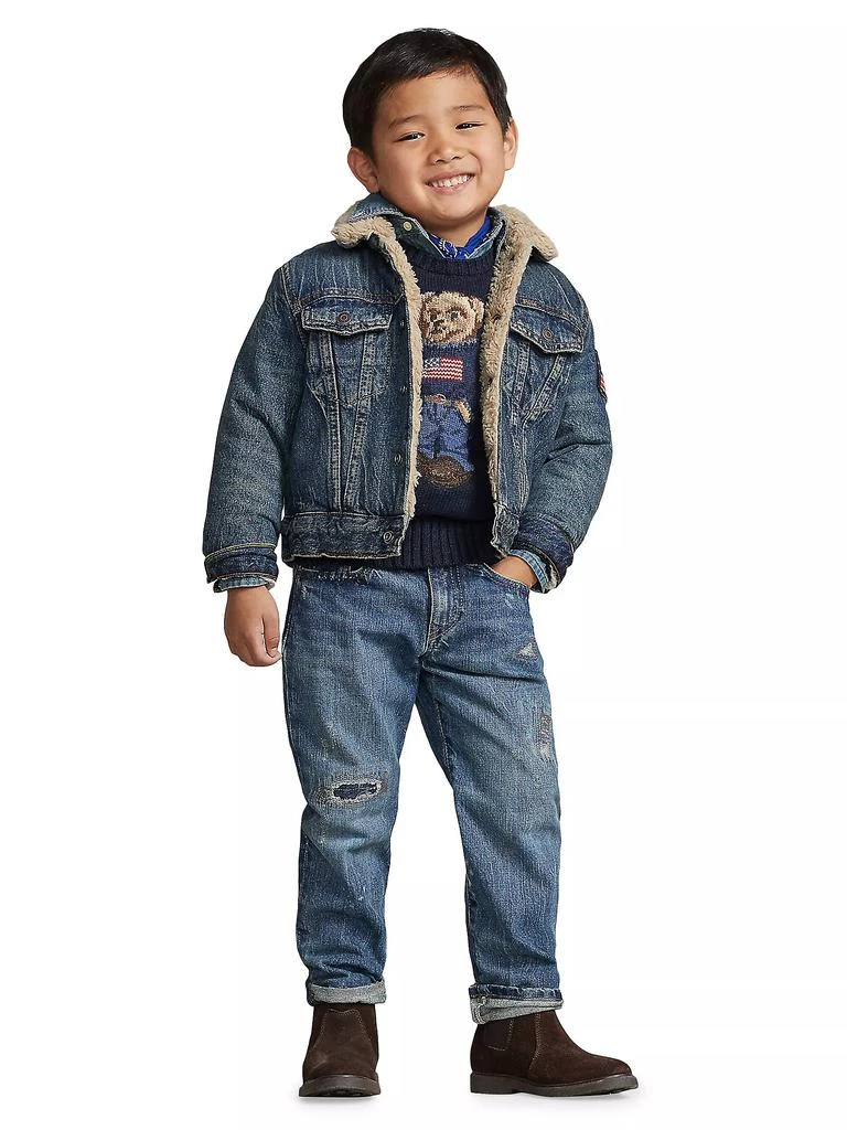 商品Ralph Lauren|Little Boy's & Boy's Sherpa-Trim Denim Jacket,价格¥883,第4张图片详细描述