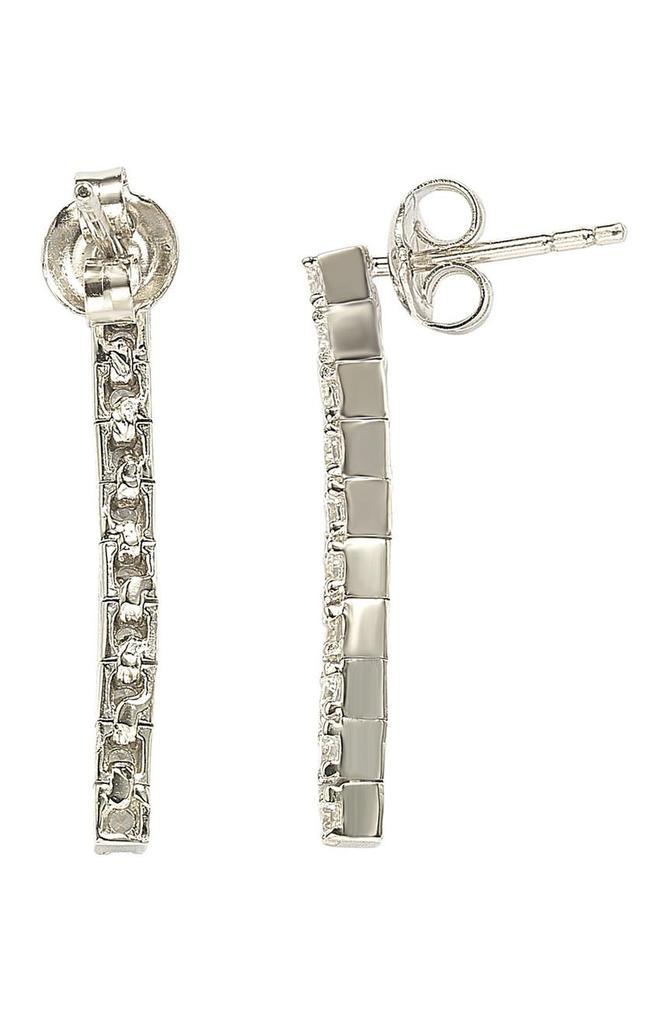 商品Suzy Levian|Sterling Silver A Touch Of Dazzle CZ Drop Earrings,价格¥550,第4张图片详细描述