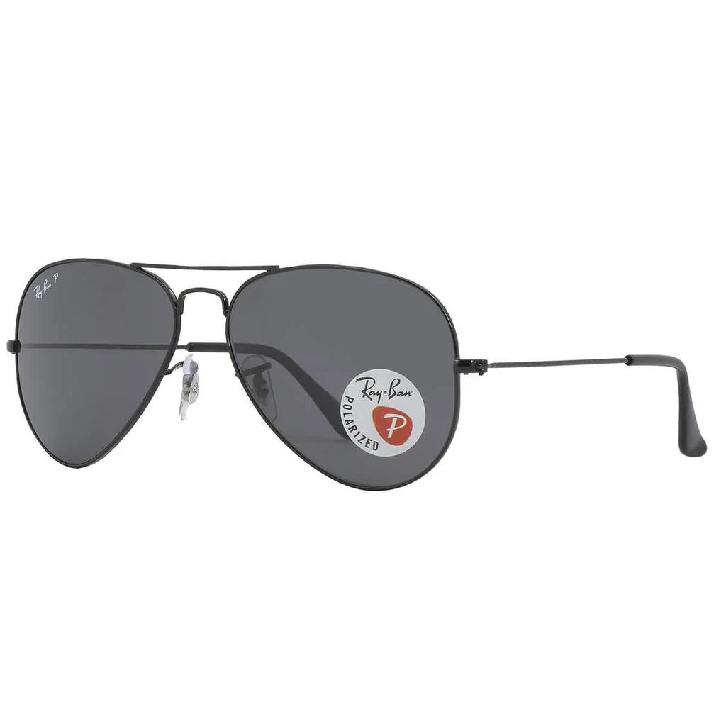 商品Ray-Ban|Aviator Total Black Polarized Black Classic Aviator Sunglasses RB3025 002/48 68,价格¥846,第3张图片详细描述