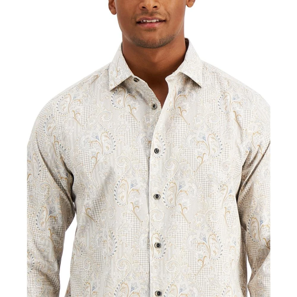 商品Alfani|Men's Regular-Fit Stretch Paisley Shirt, Created for Macy's,价格¥183,第3张图片详细描述