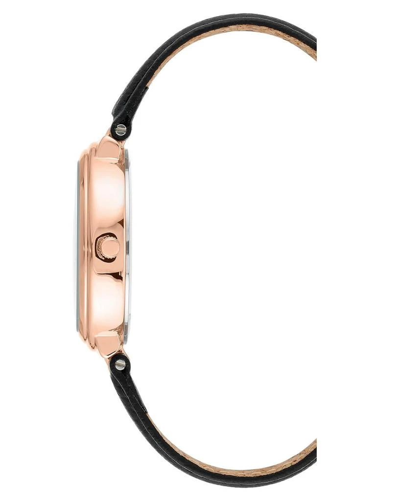 商品Anne Klein|Solar Powered Apple Peel Leather Strap Watch,价格¥718,第2张图片详细描述