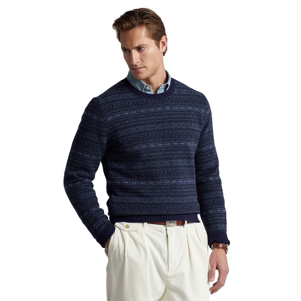 Men's Fair Isle Wool-Cashmere Sweater商品第1张图片规格展示