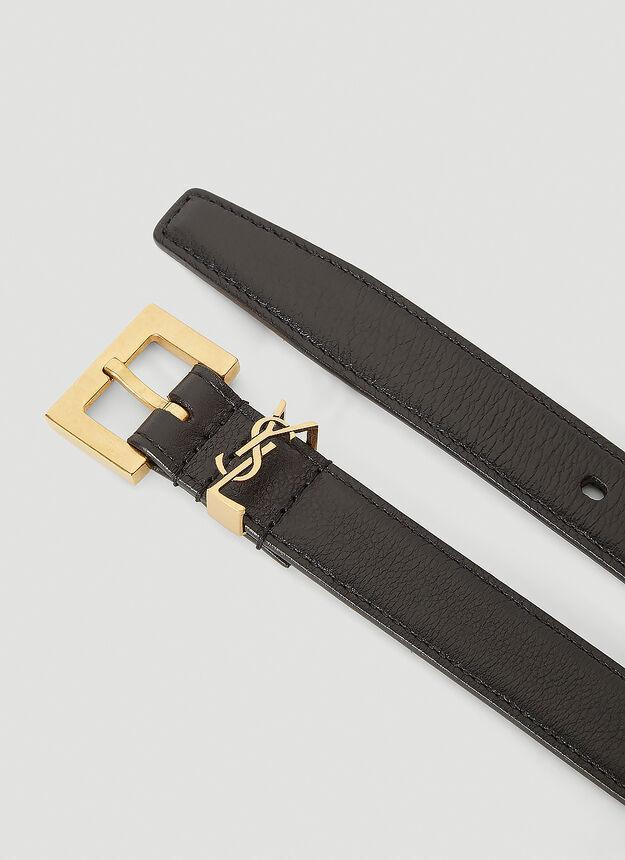 商品Yves Saint Laurent|Monogram Belt in Black,价格¥2744,第5张图片详细描述