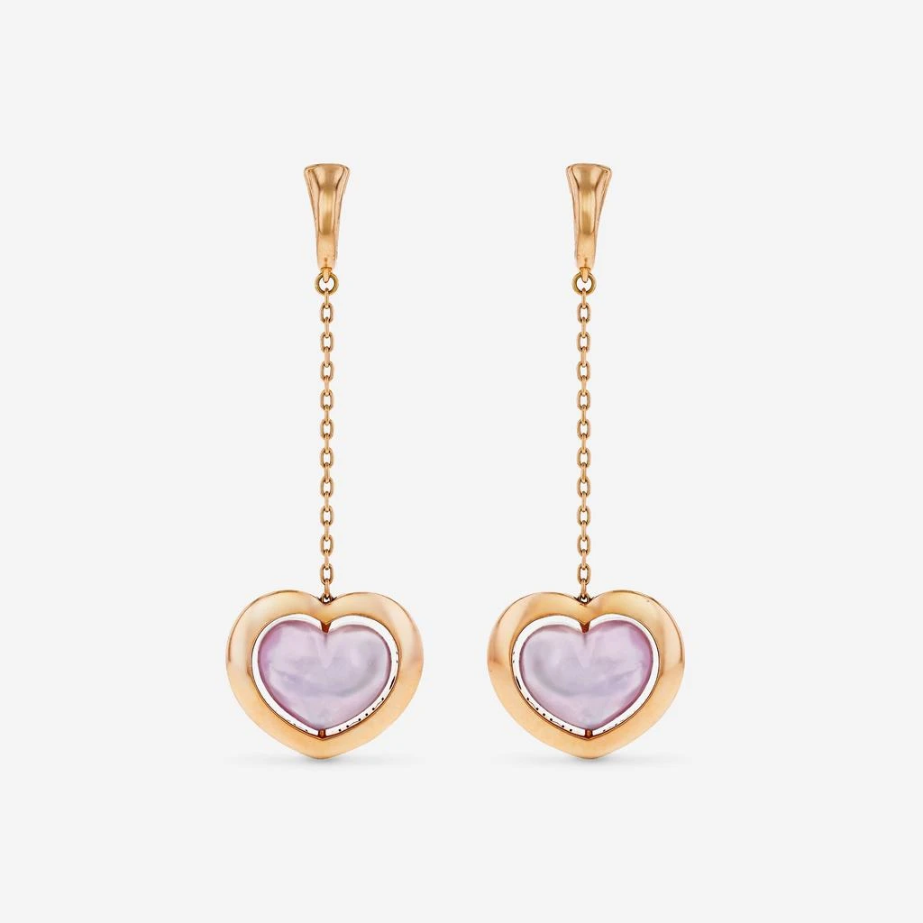 商品Mimi Milano|Mimi Milano Giulietta E Romeo 18K Rose Gold, Amethyst Dangle Earrings OLM308R8A,价格¥12516,第3张图片详细描述