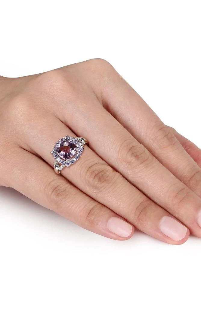 商品DELMAR|Sterling Silver Amethyst, Tanzanite & Diamond Fashion Ring - 0.06 ctw,价格¥974,第3张图片详细描述