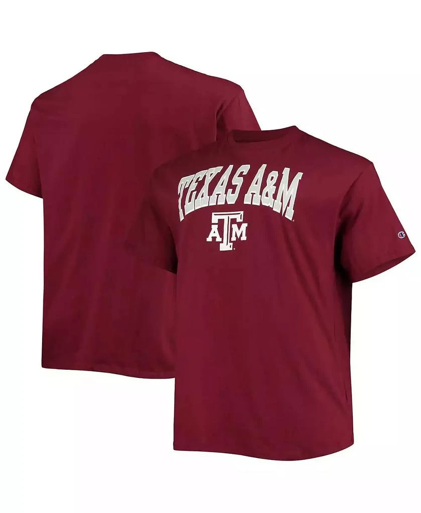 商品CHAMPION|Men's Maroon Texas A&M Aggies Big and Tall Arch Over Wordmark T-shirt,价格¥225,第1张图片