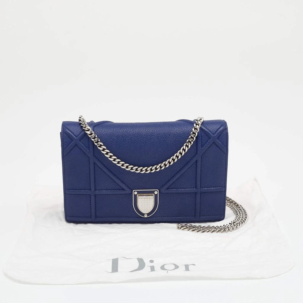 Dior Blue Leather Diorama Wallet On Chain 商品