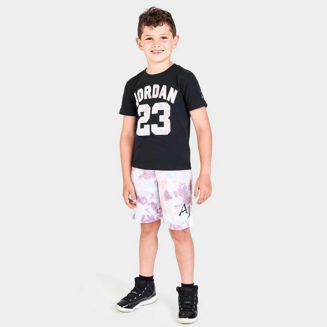 商品Jordan|Little Kids' Air Jordan Retro Sport DNA T-Shirt and Shorts Set,价格¥227,第1张图片