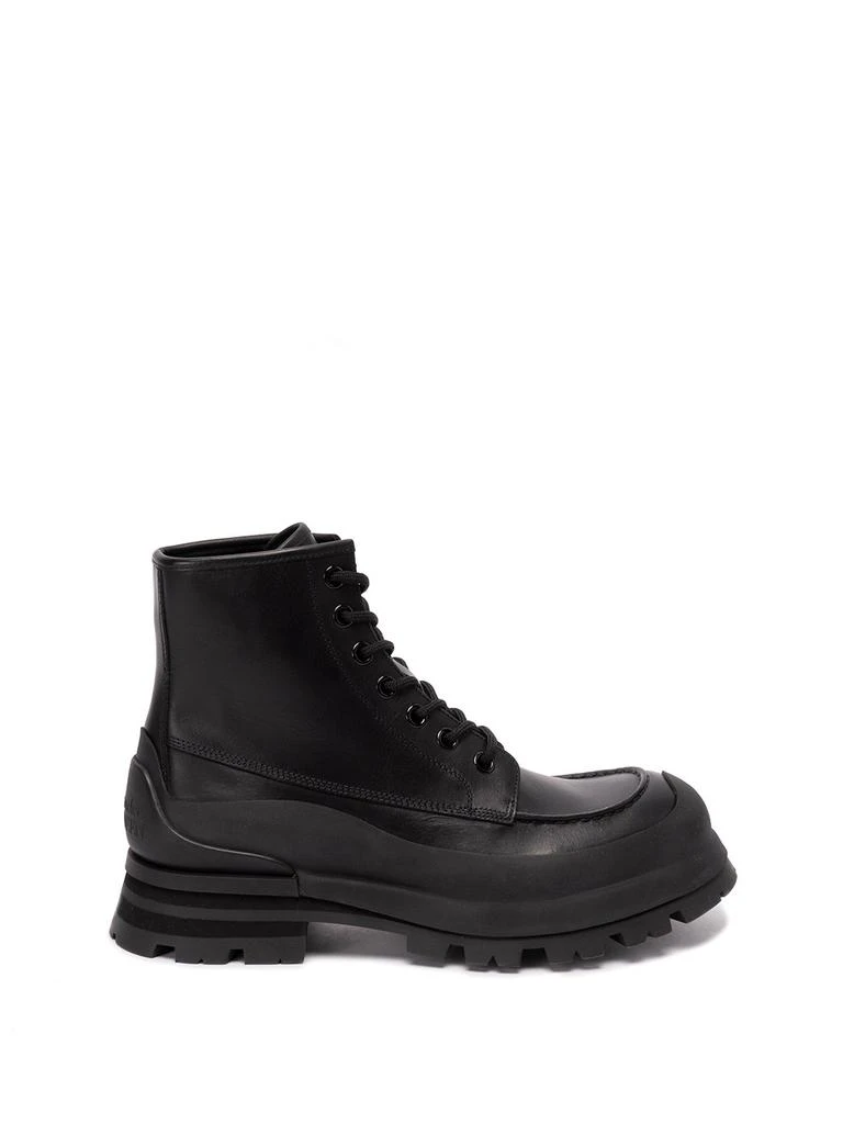 商品Alexander McQueen|Alexander McQueen Leather Ankle Boots,价格¥4449,第1张图片