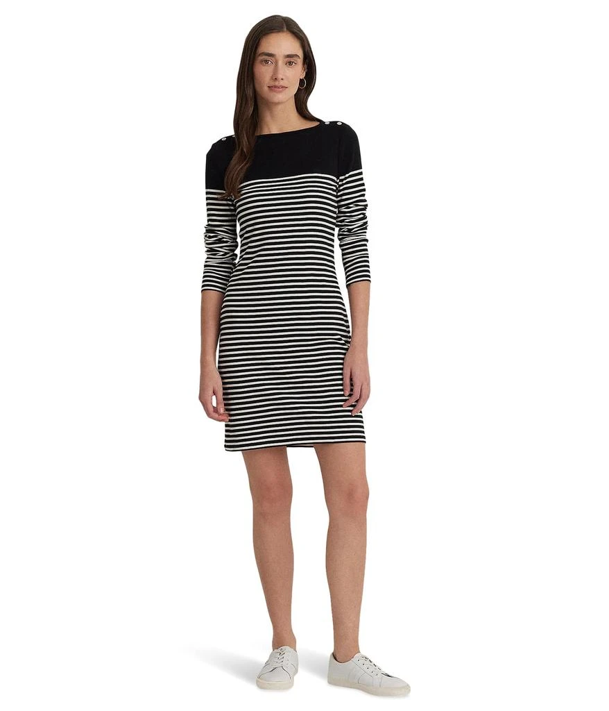 商品Ralph Lauren|Striped Cotton Boatneck Dress,价格¥913,第1张图片