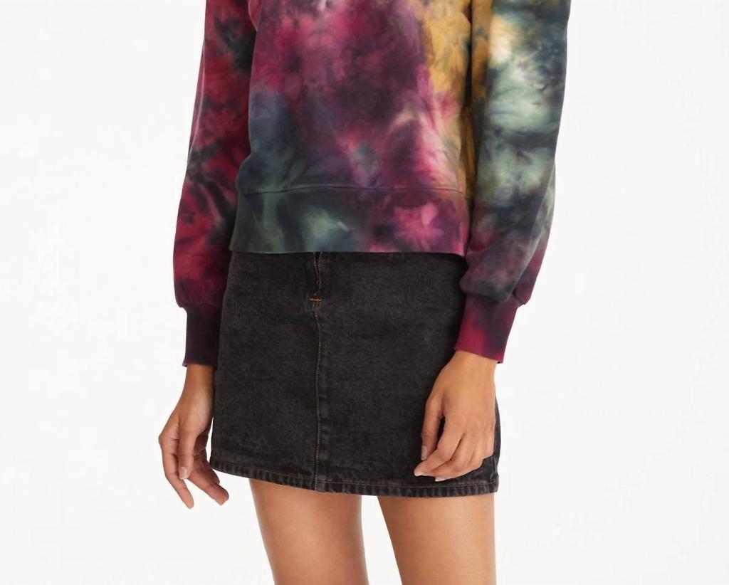 商品525 America|Open Shoulder Geode Sweatshirt in Amber Multi,价格¥607,第1张图片