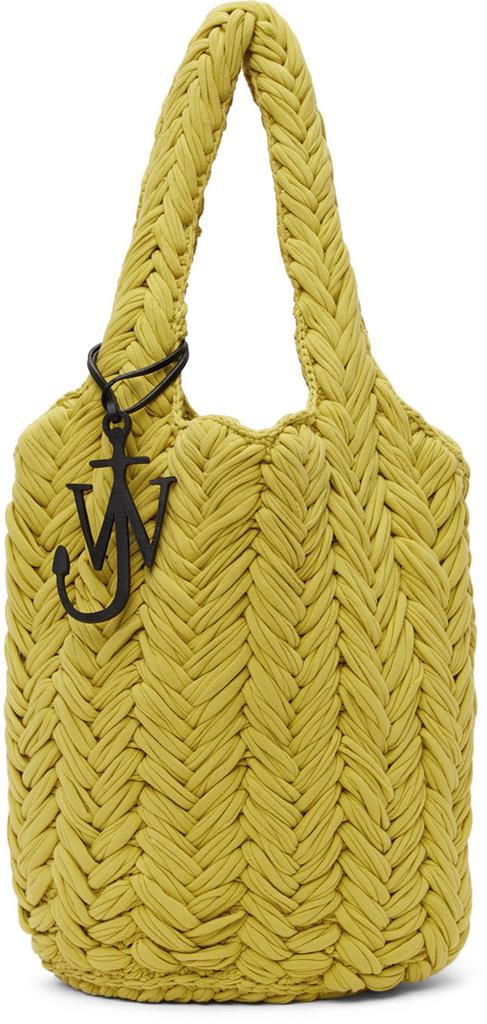 Yellow Knit Shopper Tote商品第1张图片规格展示