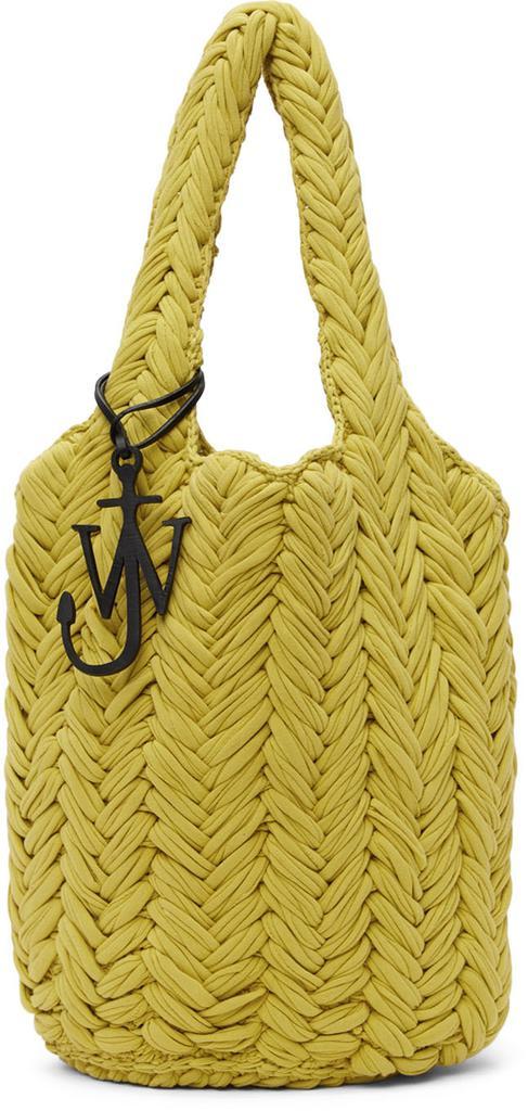 商品JW Anderson|Yellow Knit Shopper Tote,价格¥2895,第1张图片