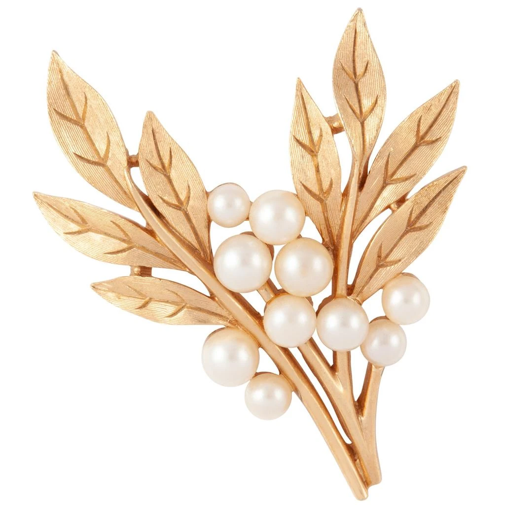 商品Susan Caplan Vintage|1960s vintage trifari faux pearl brooch,价格¥3054,第2张图片详细描述