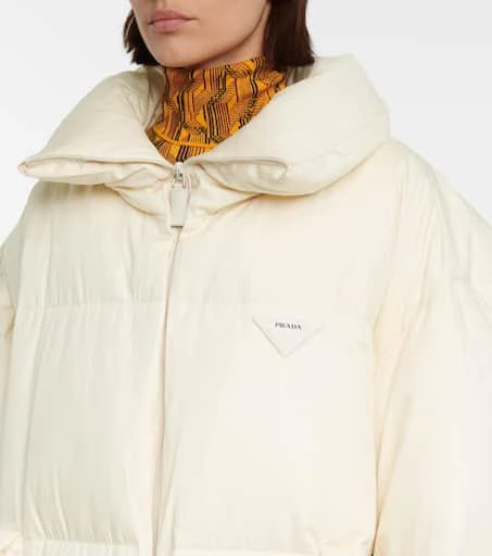商品Prada|Funnel-neck down and cotton coat,价格¥22774,第4张图片详细描述