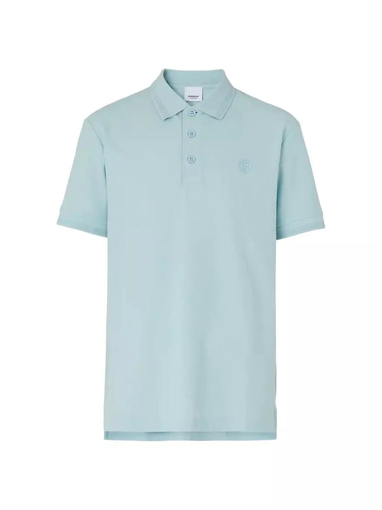 商品Burberry|Eddie Organic Cotton Polo Shirt,价格¥3597,第1张图片