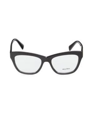 商品Miu Miu|54MM Cat Eye Eyeglasses,价格¥1208,第1张图片