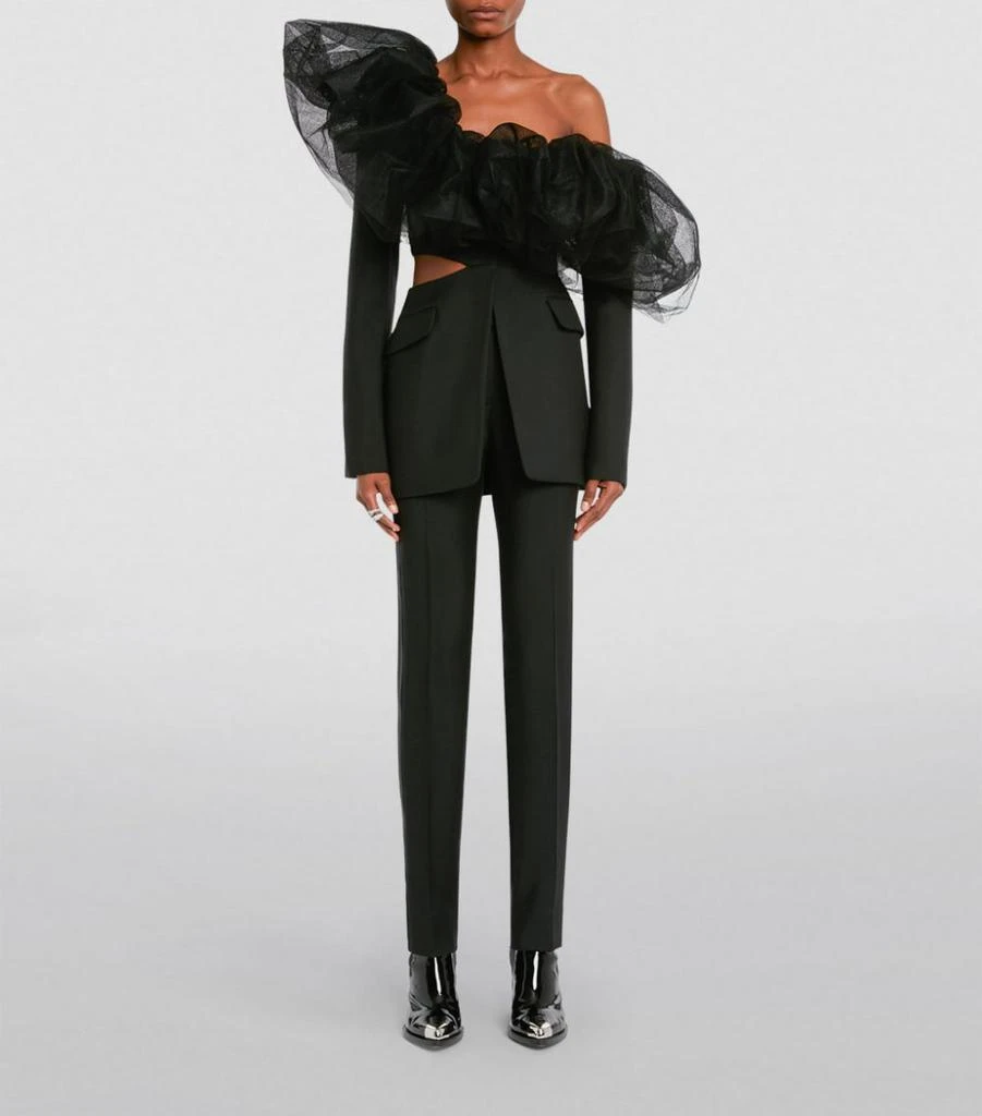 商品Alexander McQueen|Ruffled Cut-Out Jacket,价格¥27904,第3张图片详细描述