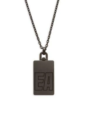 商品Emporio Armani|Logo Reversible Stainless Steel Dog Tag Necklace,价格¥405,第1张图片