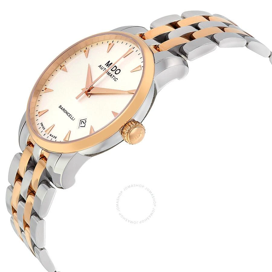 商品MIDO|Baroncelli II Automatic Silver Dial Two-tone Men's Watch M86009111,价格¥2489,第2张图片详细描述