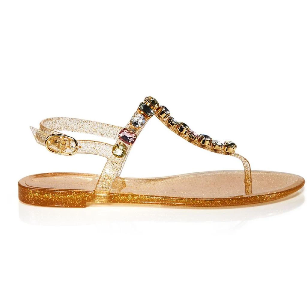 商品Stuart Weitzman|Stuart Weitzman Womens Jade Gem Jeweled Glitter Jelly Sandals,价格¥645,第2张图片详细描述