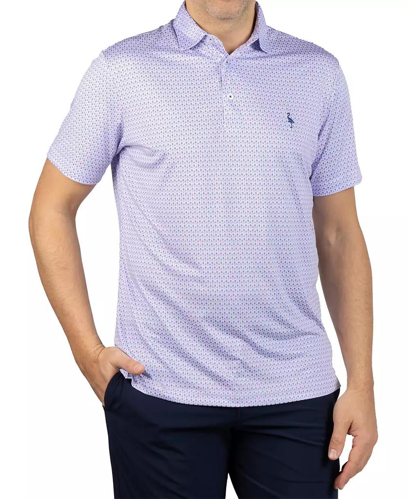 Men's Summer Floral Printed Performance Polo image 2