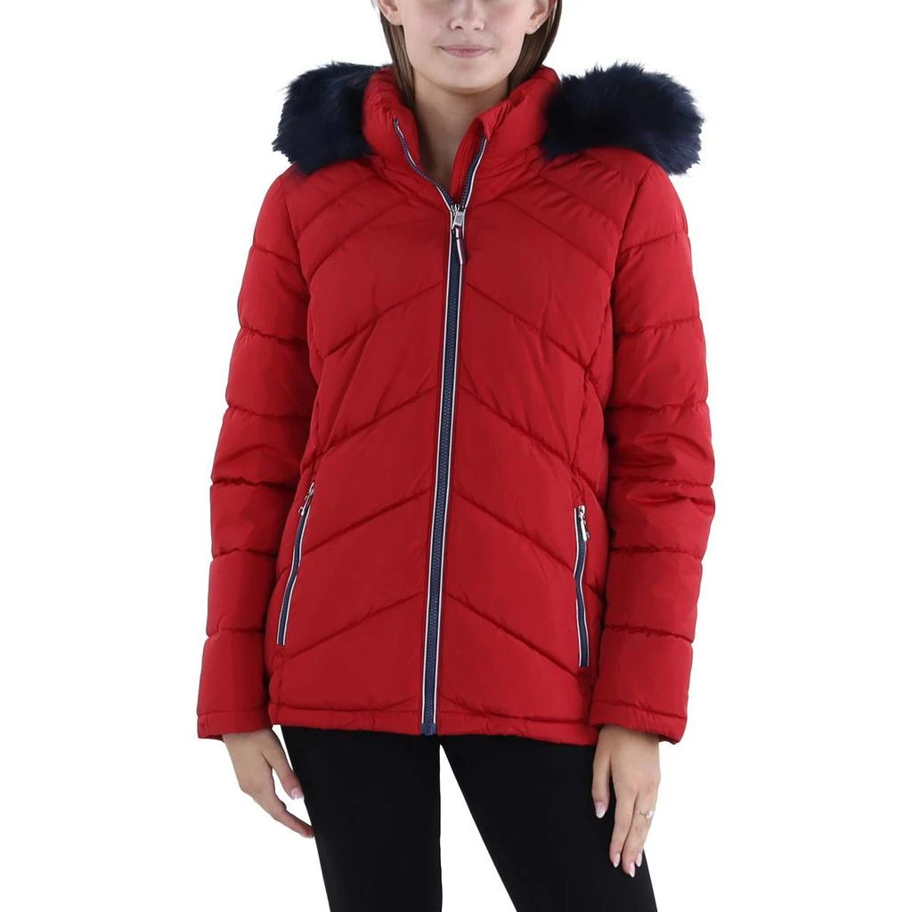 商品Tommy Hilfiger|Tommy Hilfiger Womens Insulated Detachable Hood Puffer Jacket,价格¥356,第3张图片详细描述