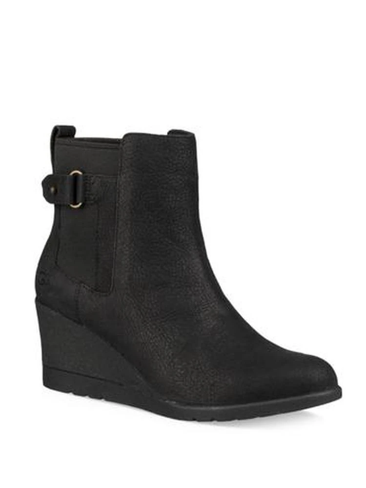 商品UGG|UGG - Indra Leather Wedge Buckle Booties,价格¥810,第1张图片