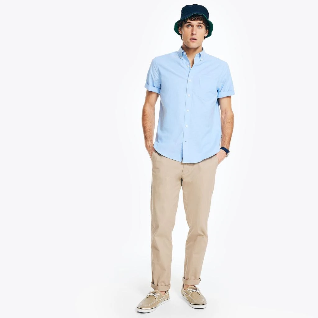 商品Nautica|Nautica Mens Short-Sleeve Oxford Shirt,价格¥241,第1张图片