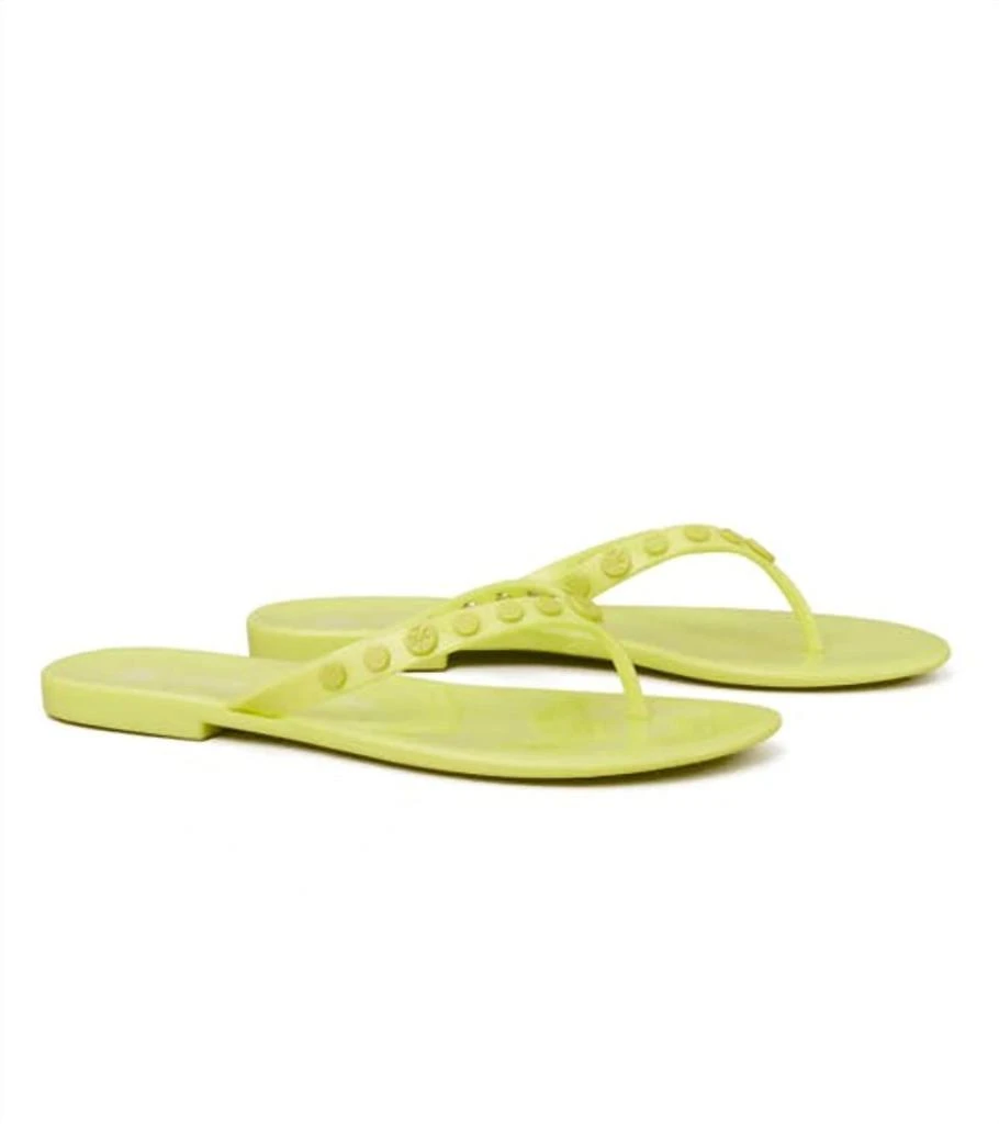 商品Tory Burch|Studded Jelly Flip Flop In Lime Sherbet,价格¥650,第1张图片