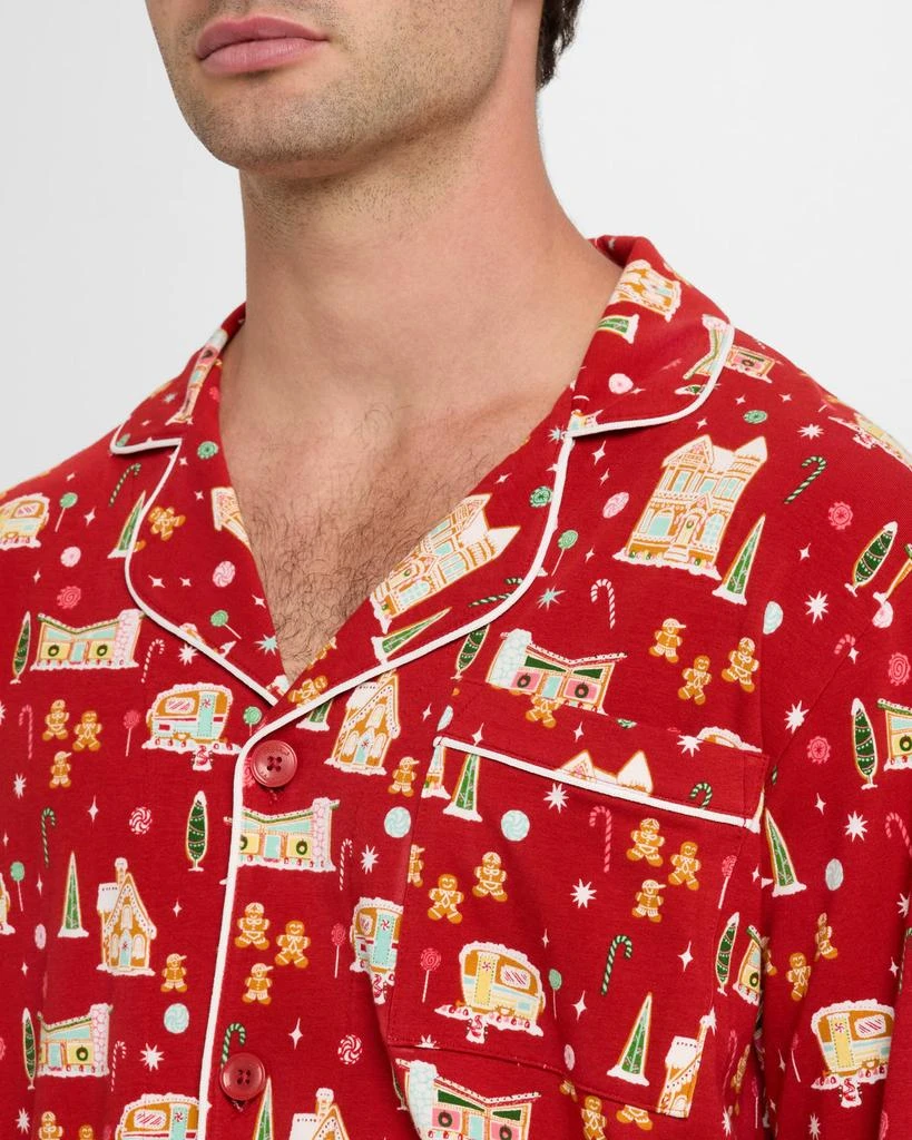 商品BedHead Pajamas|Men's Gingerbread Long-Sleeve Pajama Set,价格¥1081,第5张图片详细描述