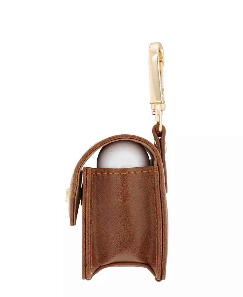 商品Anne Klein|Women's Honey Brown Faux Leather Case with Spring Clip designed for AirPods Pro®,价格¥135,第2张图片详细描述