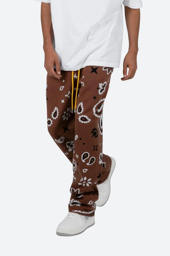 Paisley Knit Sweatpants - Brown 商品