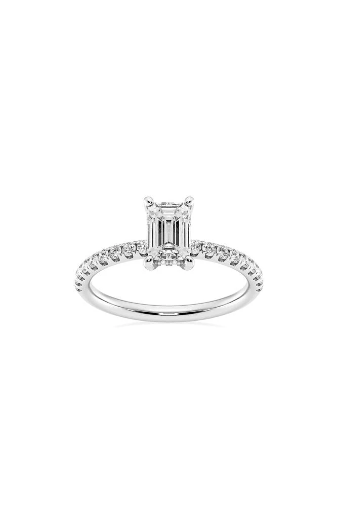 商品Badgley Mischka|Emerald Cut Lab Created Diamond Ring - 1.3 ctw.,价格¥7838,第1张图片