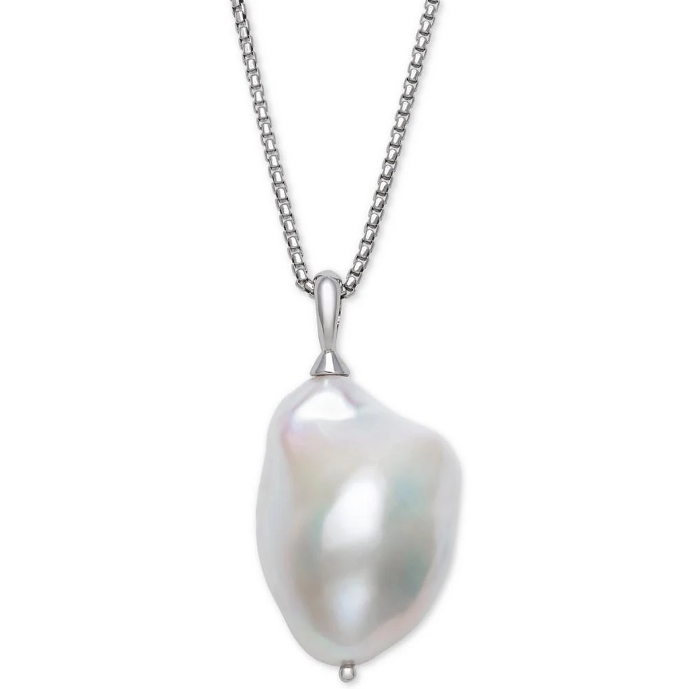 商品Belle de Mer|Cultured Baroque Freshwater Pearl (14-17mm) 18" Pendant Necklace in Sterling Silver,价格¥1658,第1张图片