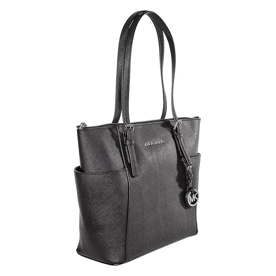 商品Michael Kors|Jet Set Black Saffiano Leather Zip-Top Tote,价格¥811,第3张图片详细描述