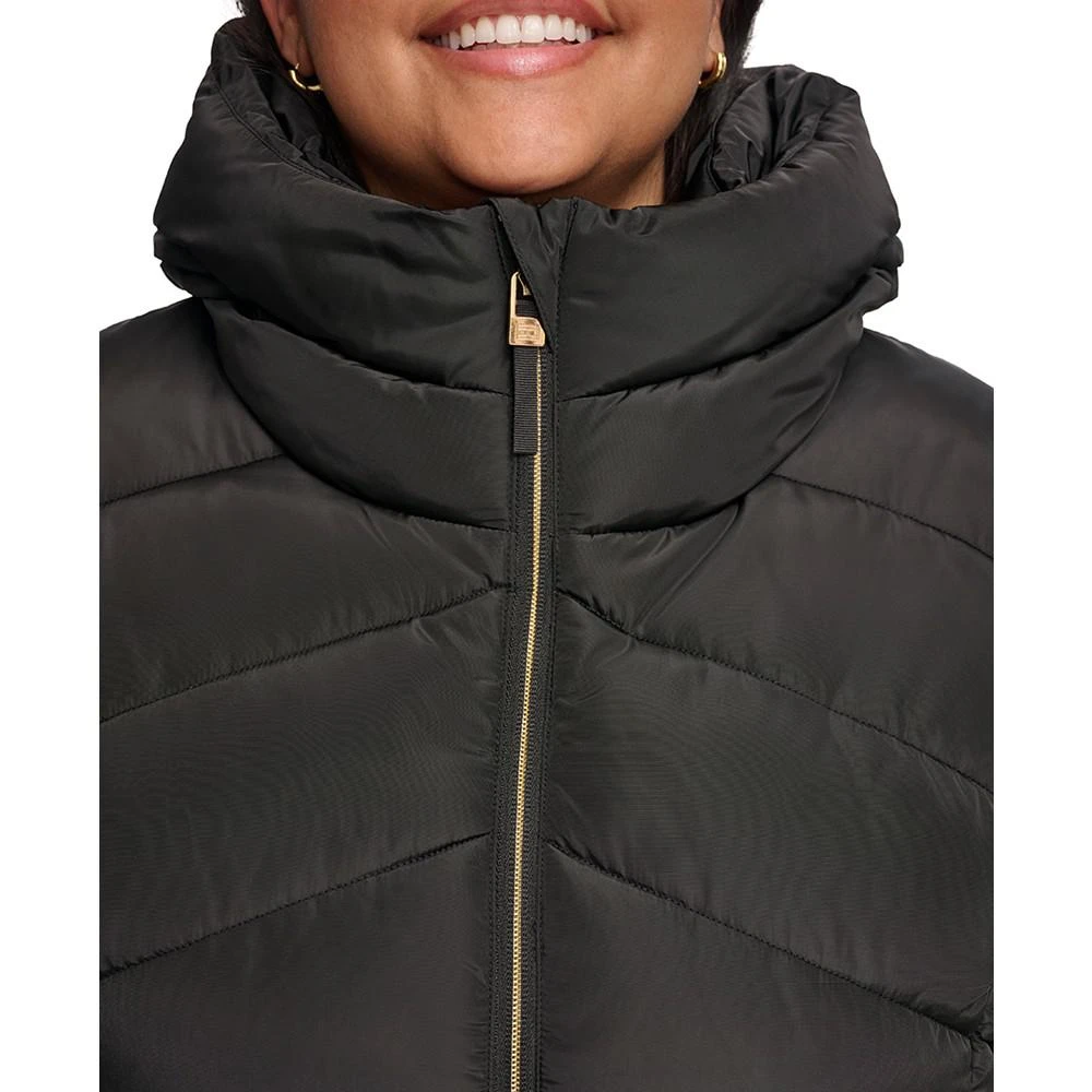 商品Tommy Hilfiger|Women's Plus Size Hooded Puffer Coat,价格¥1482,第4张图片详细描述