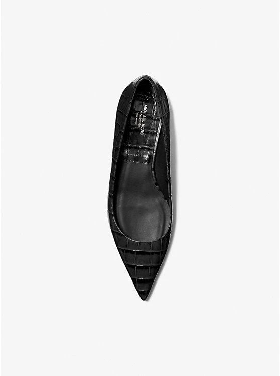 商品Michael Kors|Agnes Crocodile Embossed Leather Flat,价格¥2140,第3张图片详细描述