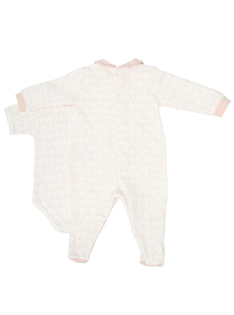 商品Golden Goose|Star Baby White And Pink Cotton Coordinated Suit Baby Girl Golden Goose Kids,价格¥1707,第3张图片详细描述