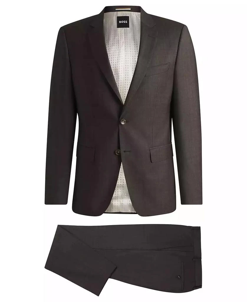 商品Hugo Boss|Men's Micro-Patterned Stretch Virgin Wool Slim-Fit Suit,价格¥4628,第3张图片详细描述
