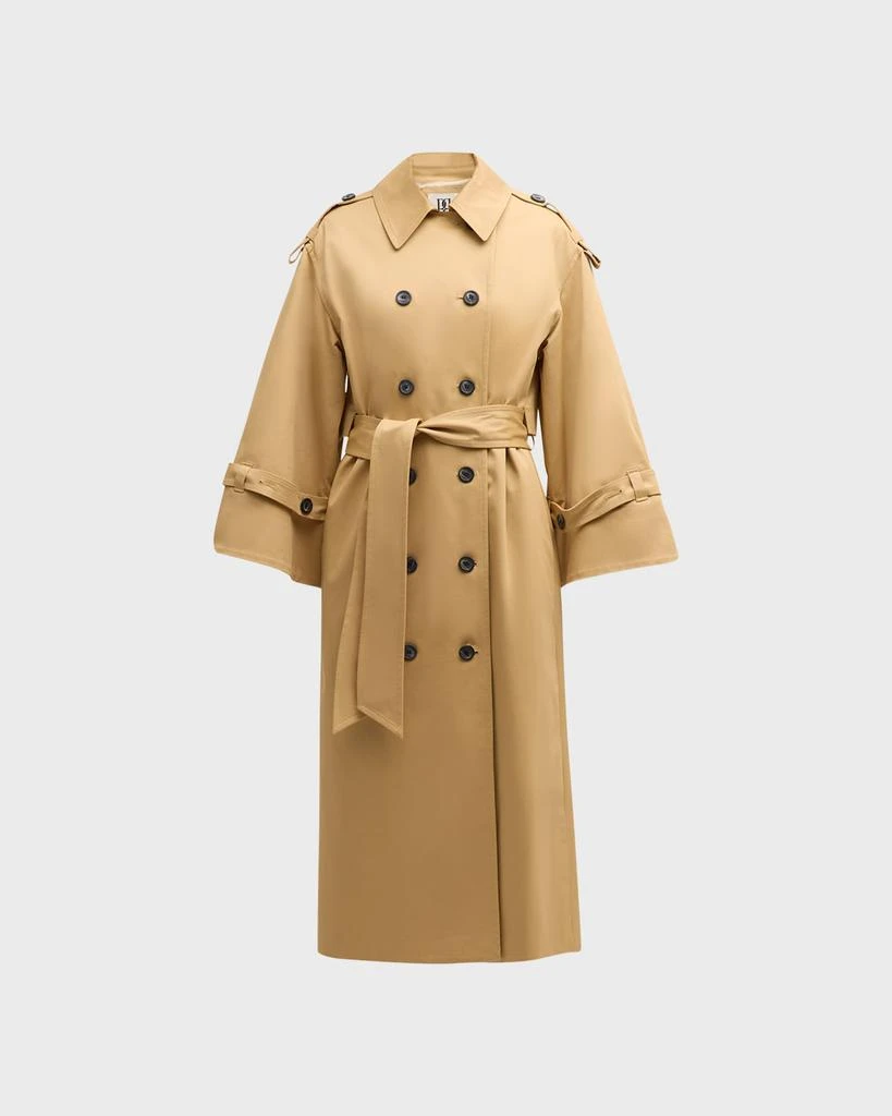 商品BY MALENE BIRGER|Alanis Double-Breasted Cotton Twill Trench Coat,价格¥4522,第1张图片