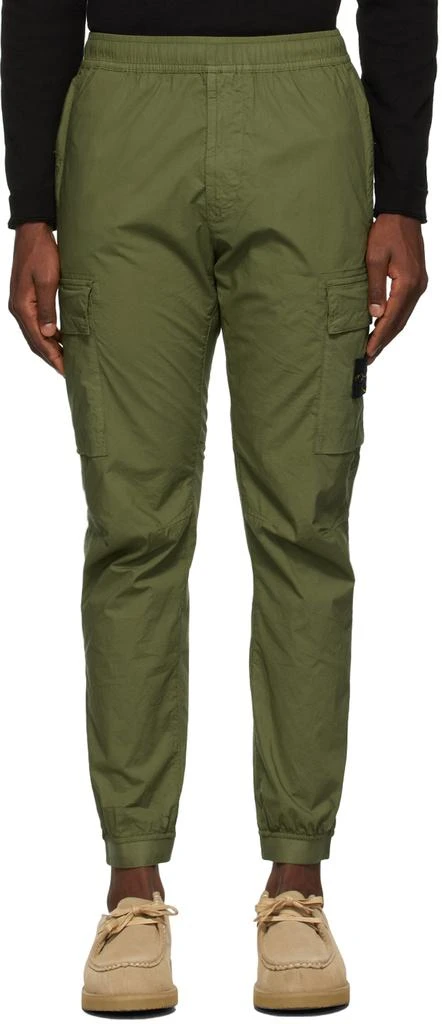 商品Stone Island|Green SUPIMA Cargo Pants,价格¥3419,第1张图片