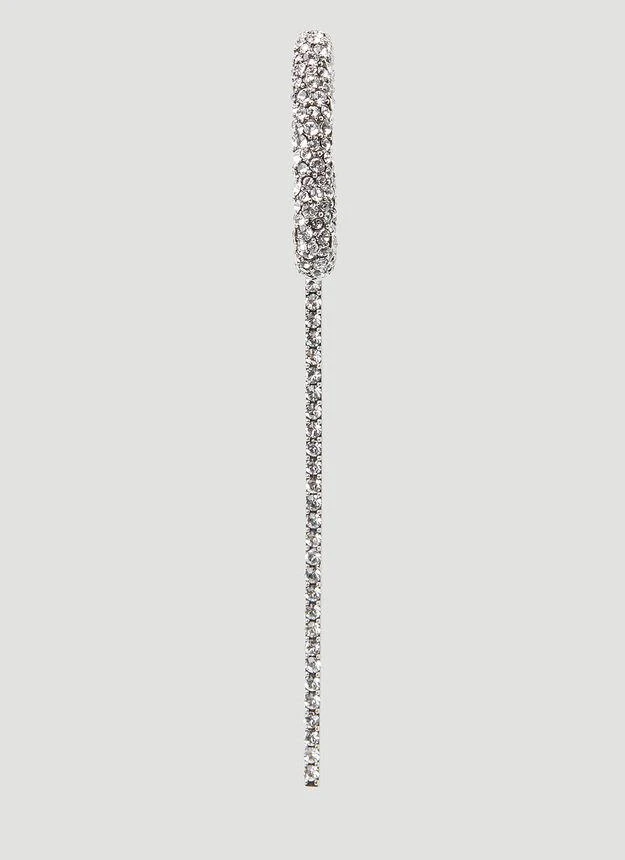商品Alexander McQueen|Embellished Pendant Ear Cuff in Silver,价格¥2288,第5张图片详细描述