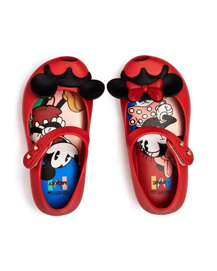 商品Mini Melissa|女孩(幼儿)Girls' Mini Ultragirl Disney Twins Mary Jane Flats - Walker, Toddler,价格¥482,第2张图片详细描述