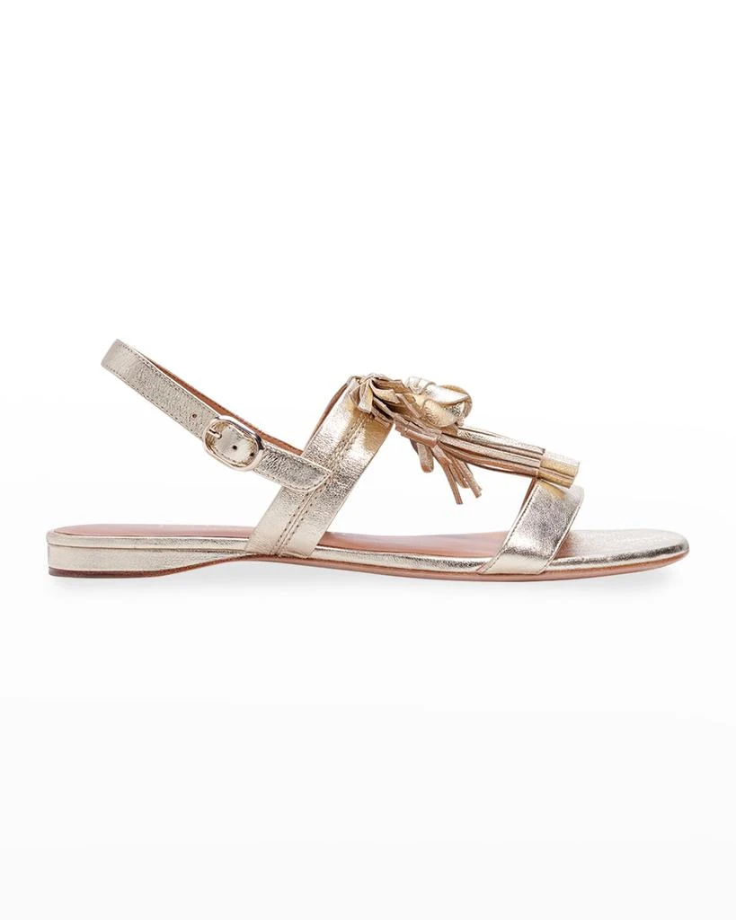 商品Kate Spade|la danse metallic slingback sandals,价格¥1028,第1张图片