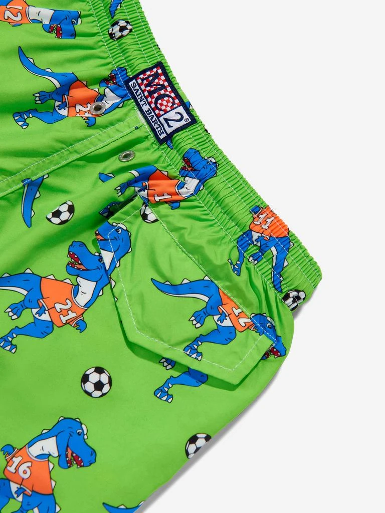 商品Mc2 Saint Barth|MC2 Saint Barth Boys Dino Football Swim Shorts in Green,价格¥385,第4张图片详细描述