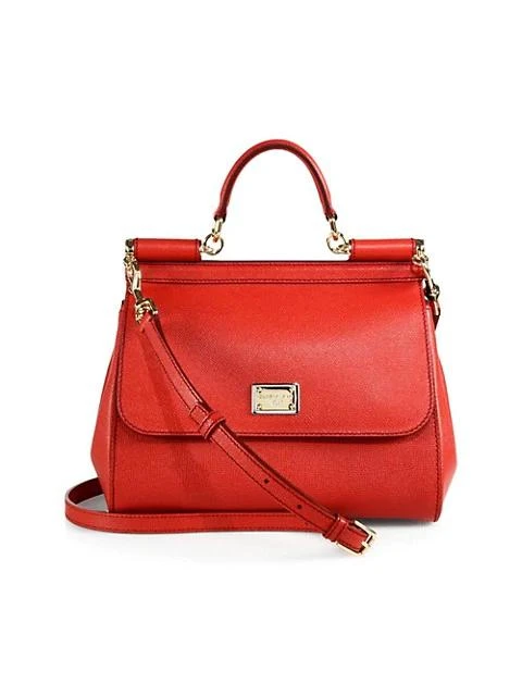 商品Dolce & Gabbana|Medium Sicily Leather Top Handle Bag,价格¥12619,第1张图片