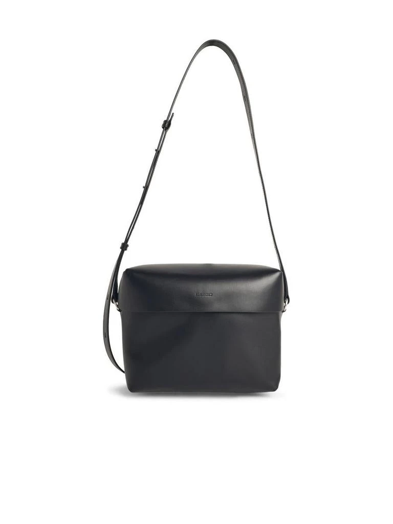 商品Jil Sander|Jil Sander 'Lid' Black Leather Crossbody Bag,价格¥14743,第1张图片