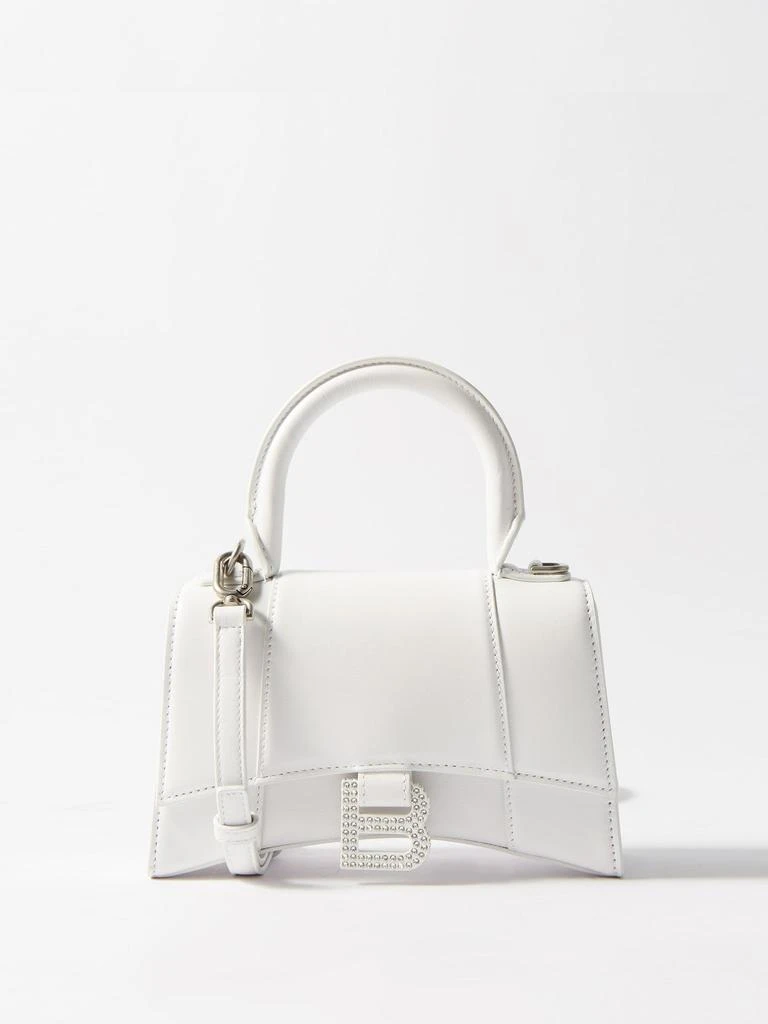 商品Balenciaga|Hourglass XS crystal-logo leather bag,价格¥21700,第1张图片