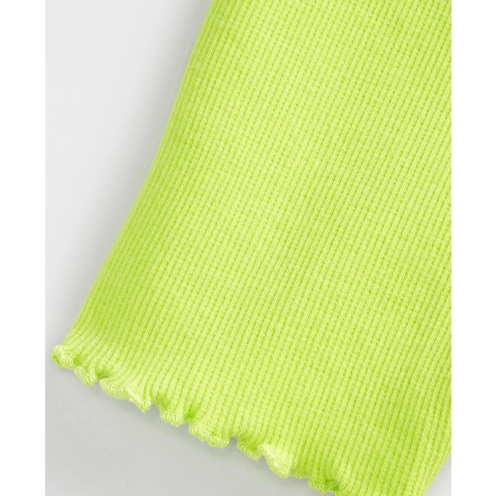 商品First Impressions|Baby Girls Lettuce Hem Bike Shorts, Created for Macy's,价格¥15,第3张图片详细描述